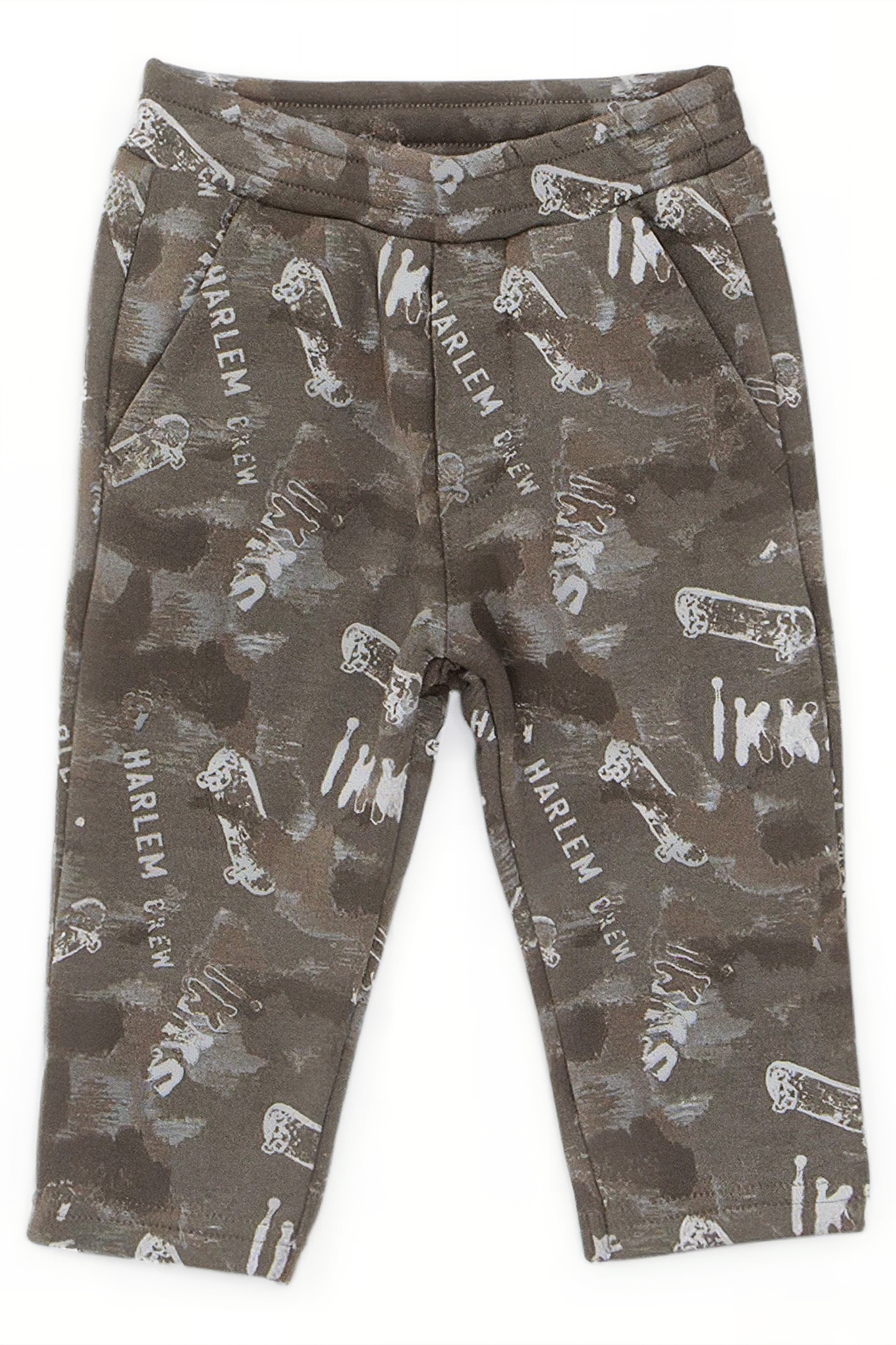 BABY BOYS’ CAMOUFLAGE JOGGERS AND KHAKI SWEATSHIRT OUTFIT 5