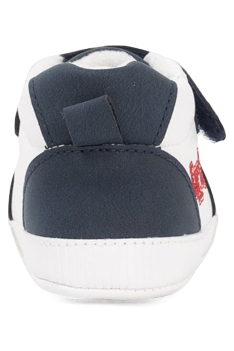 BABY BOYS’ NAVY AND WHITE VELCRO TRAINERS 4