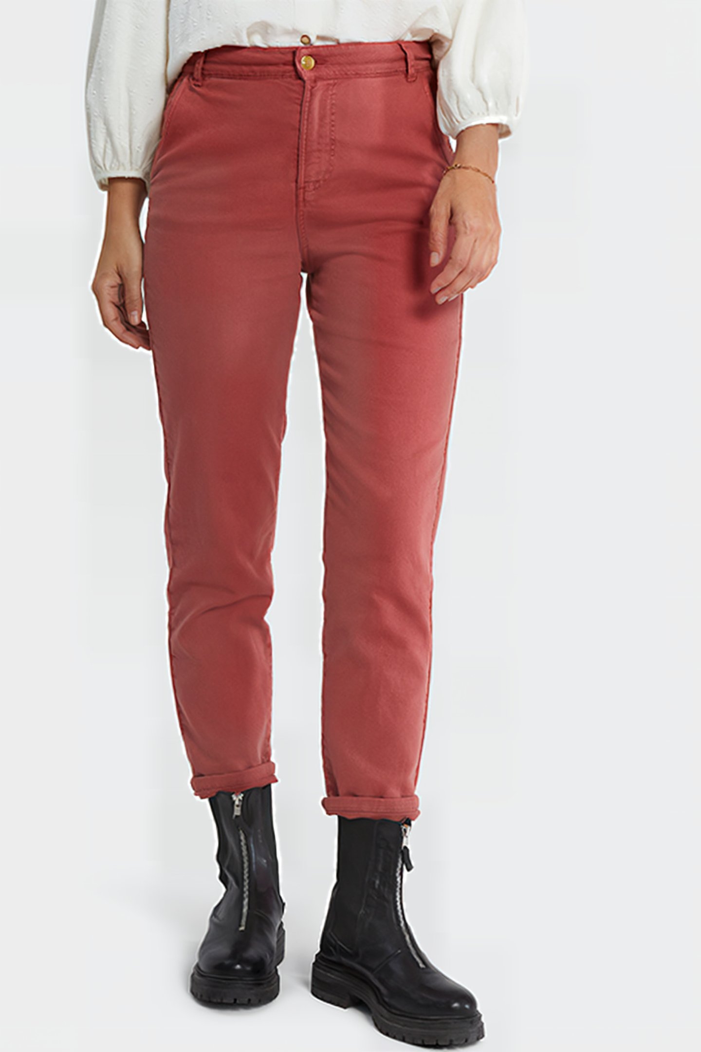 CHERRY PINK BOYFIT JEANS 1
