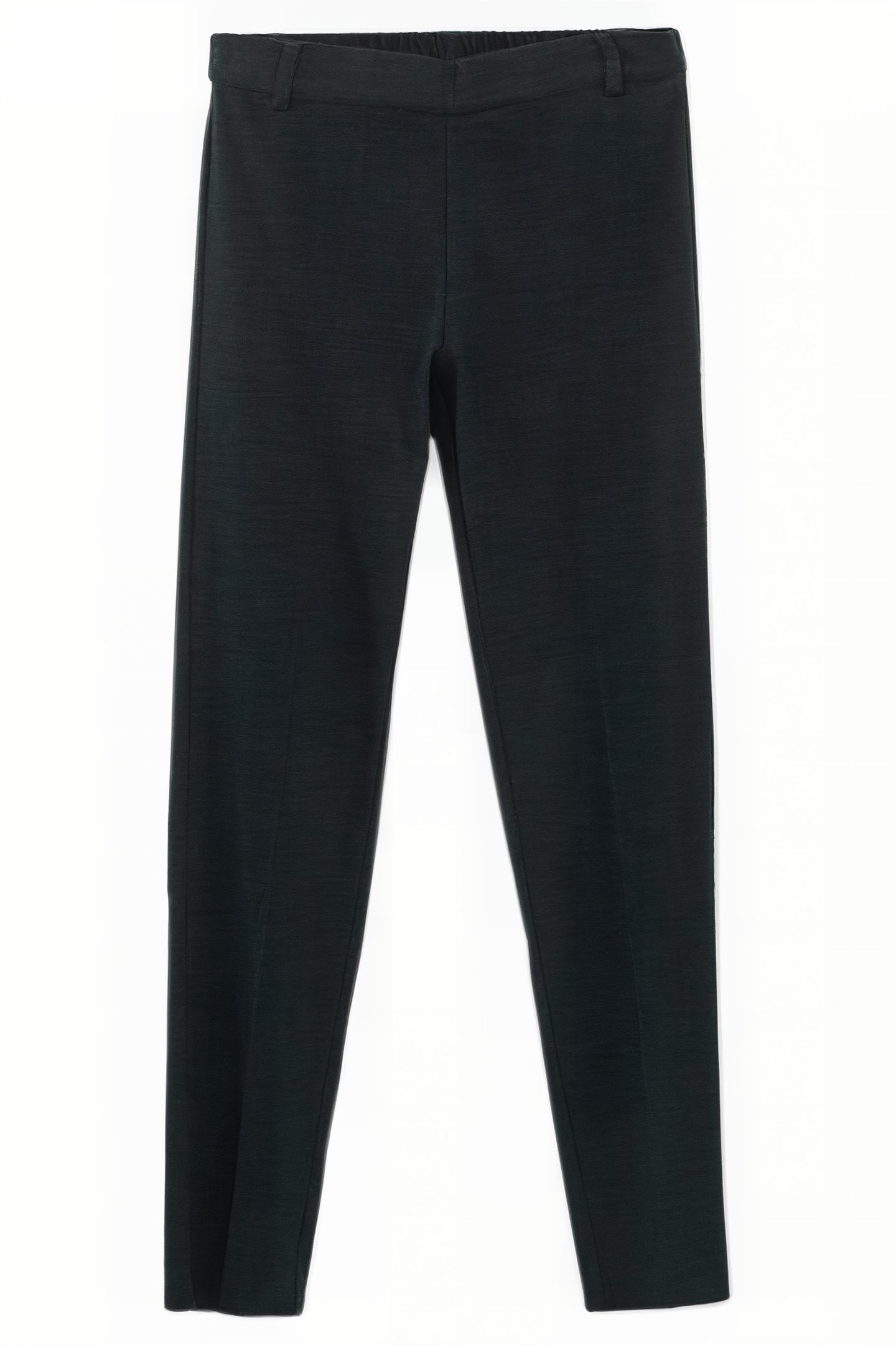 IMPERIAL GREEN TEXTURED KNIT TREGGINGS 1