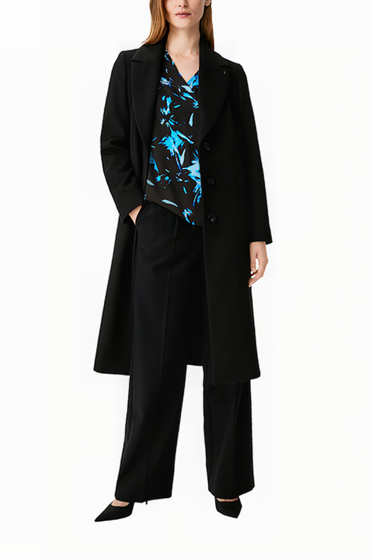 COMMA BLOUSES GREY/BLACK 4