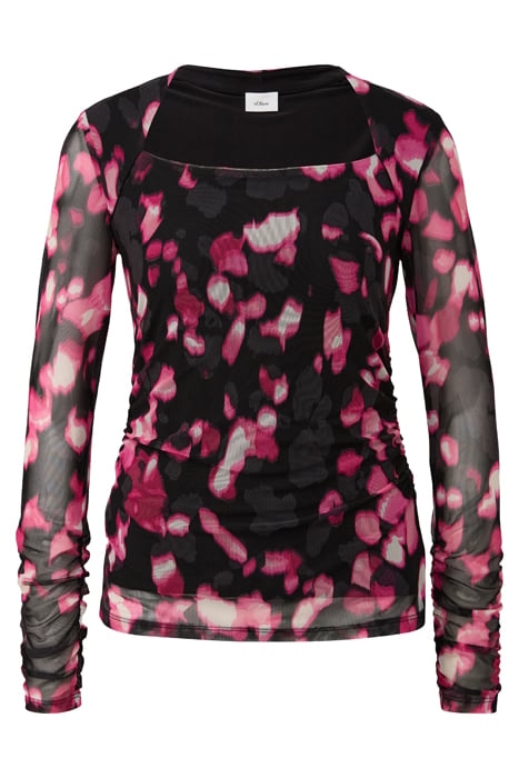 S.OLIVER T-SHIRTS GREY/BLACK 3