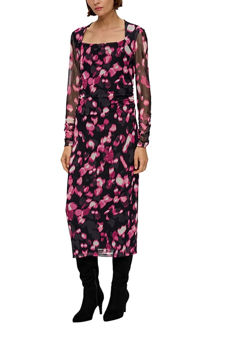 S.OLIVER DRESSES GREY/BLACK 4