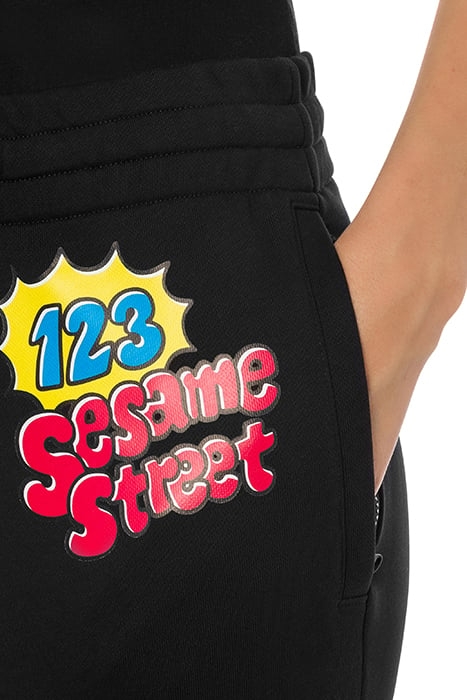 MOSCHINO MOSCHINO SESAME STREET© FLEECE JOGGERS BLACK 4