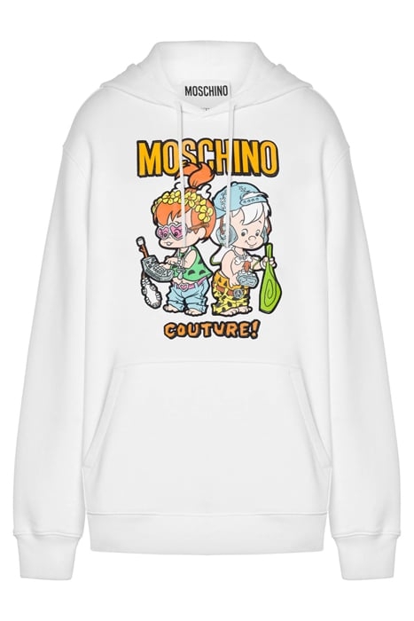 MOSCHINO X THE FLINTSTONES™ HOODIE WHITE 3