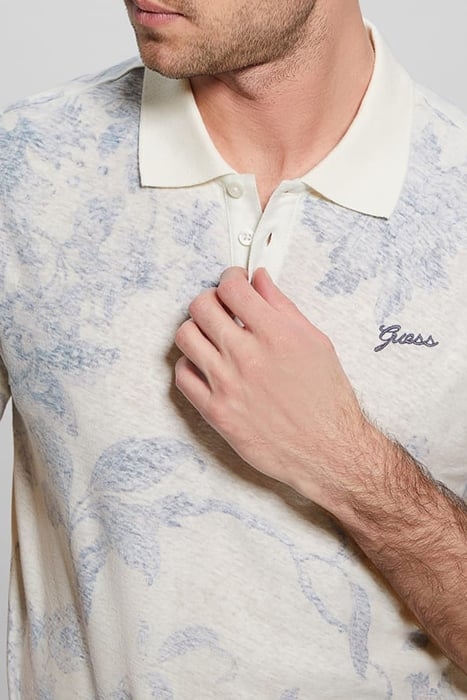 GUESS ECO SS ECO LINEN PORCELA SALT WHITE MULTI 7