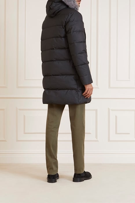 GUESS ECO REAL DOWN LONG JACKE JET BLACK A996 3