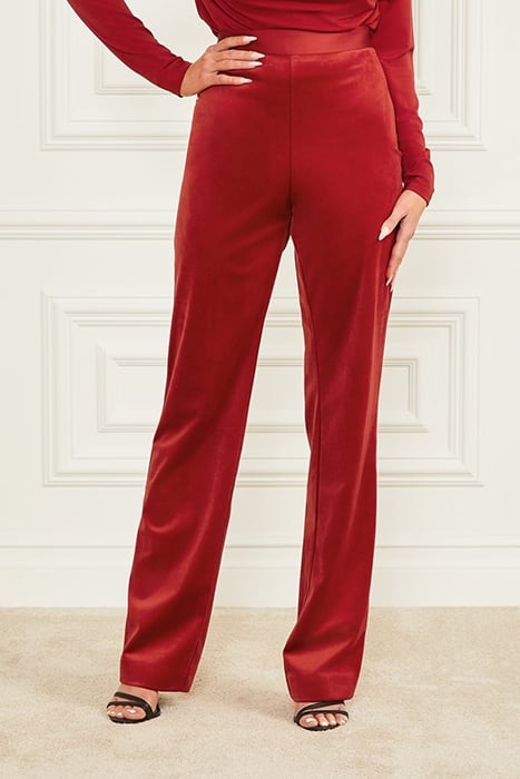 LILLI PANT LACQUER RED STRAIGHT 1