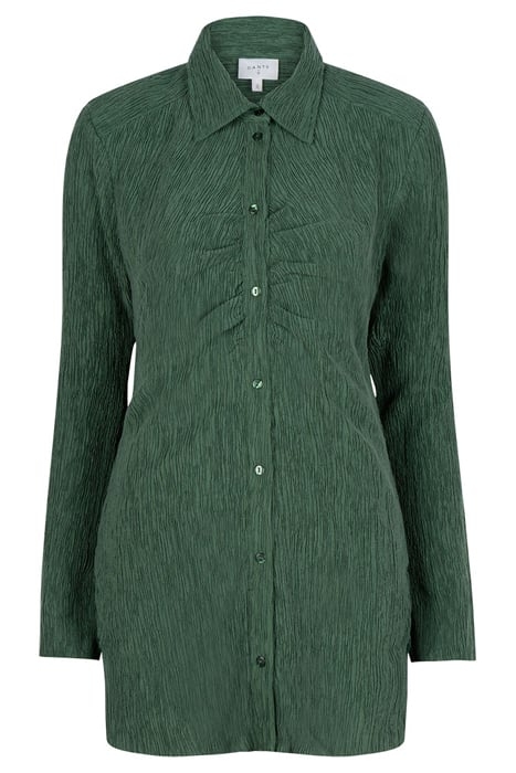 CANDICE PLISSÉ SHIRT DEEP EMERALD 3
