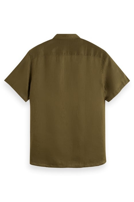 SHORT SLEEVE LINEN SHIRT ALGAE 2