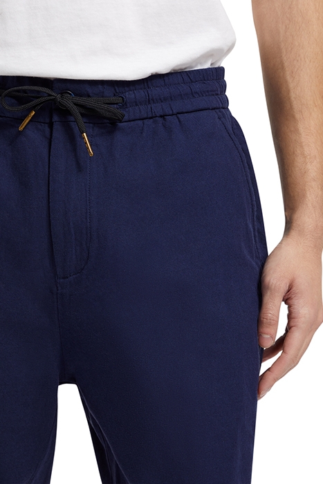 FAVE- COTTON/LINEN TWILL BERMU NAVY 6
