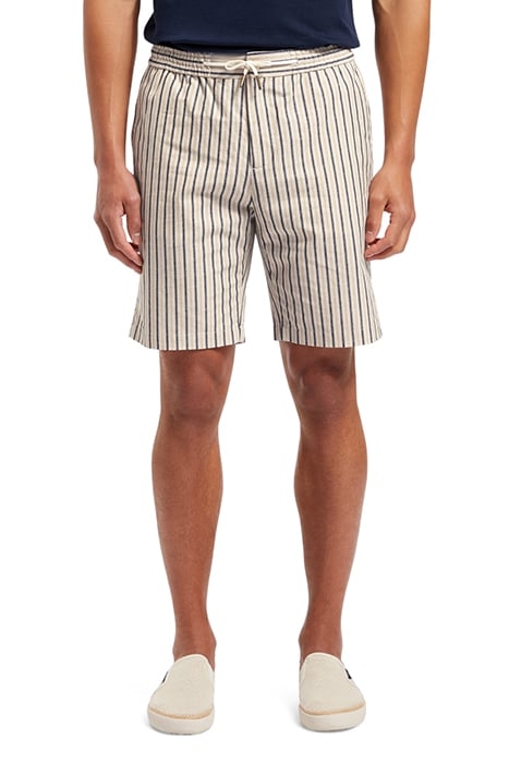 FAVE - BERMUDA SHORTS WHITE NAVY RED STRIPE 1