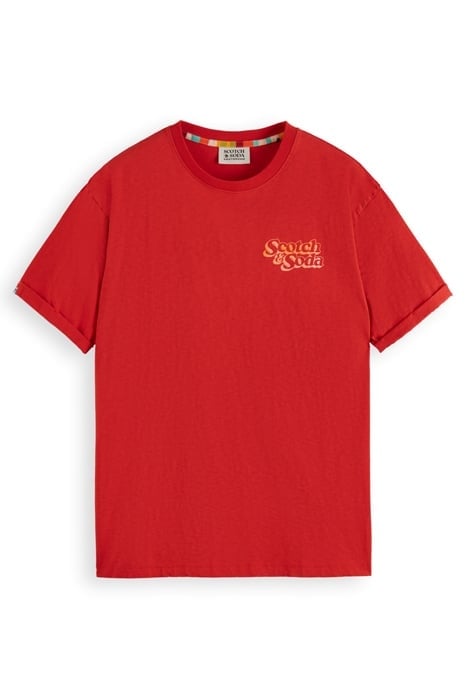 FRONT BACK ARTWORK T-SHIRT BOAT RED 1