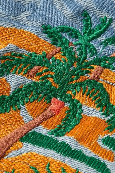 TRUCKER JACKET WITH ARTWORK WASHED UP 3