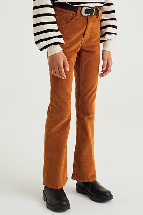 5-POCKET MID WAIST LIGHT BROWN 1