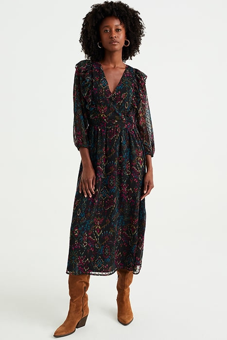 DRESS MID LENGTH BLACK 1