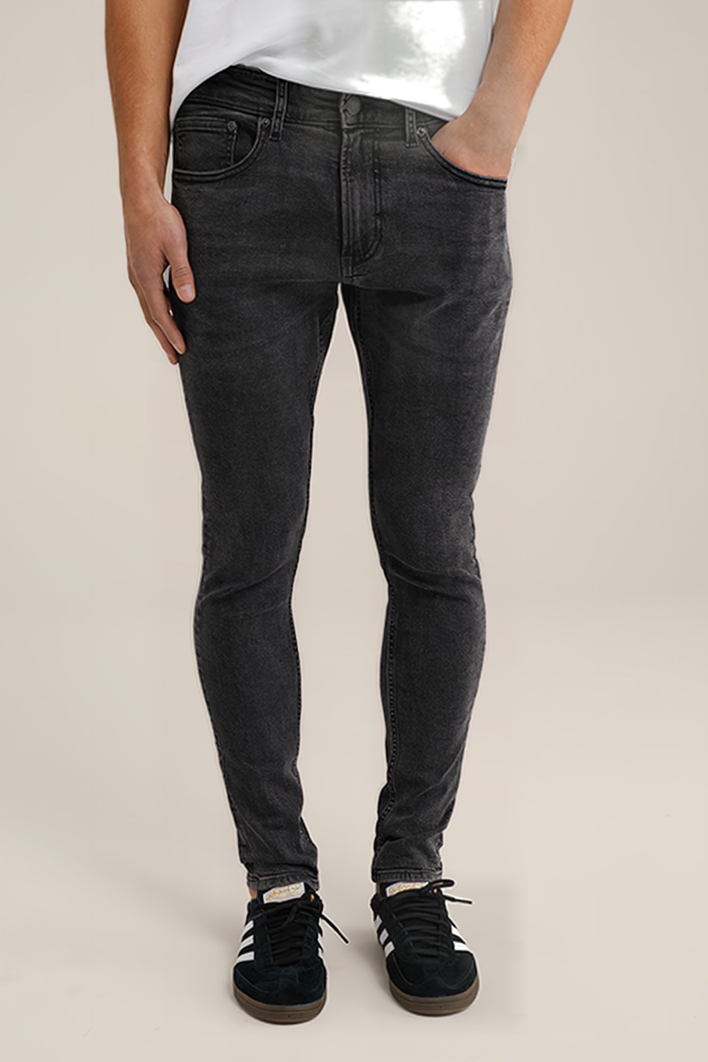 5-POCKET MID WAIST GREY 1