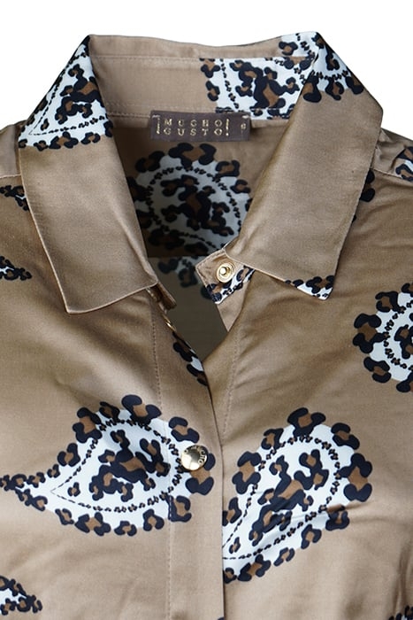 DRESS AVIGNON BEIGE WITH LEOPARD BEIGE 4