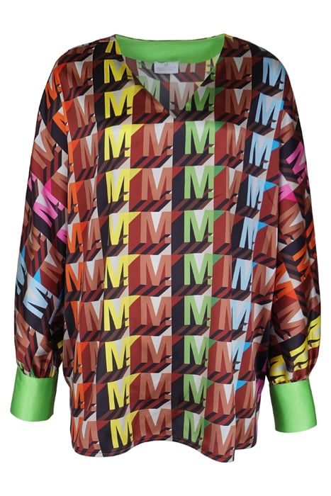 BLOUSE BEVERLY HILLS MULTICOLOR LOGOMANIA MULTICOLOR 1