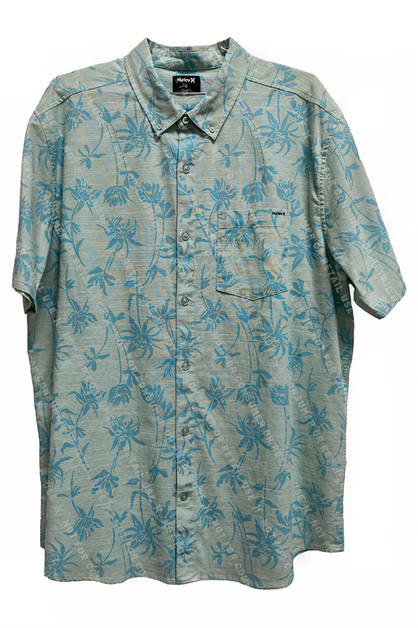 OAO STRETCH PRINT SHORT SLEEVE BLISS BLUE 1