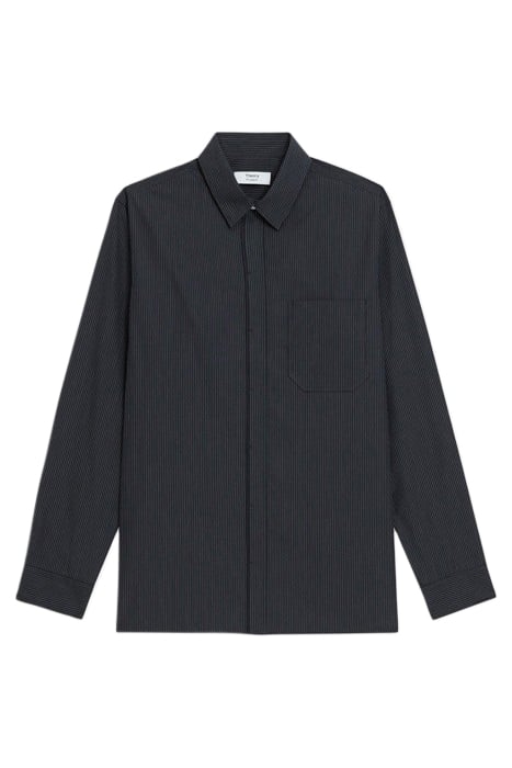 STRIPED COTTON-BLEND SHIRT BLACK MULTI 2