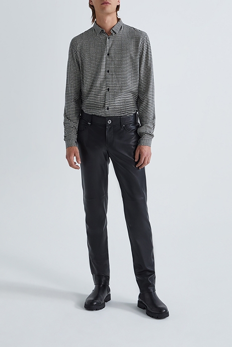 PURE EDITION-ECOVERO™ SHIRT, RETRO DOTS BLACK 3