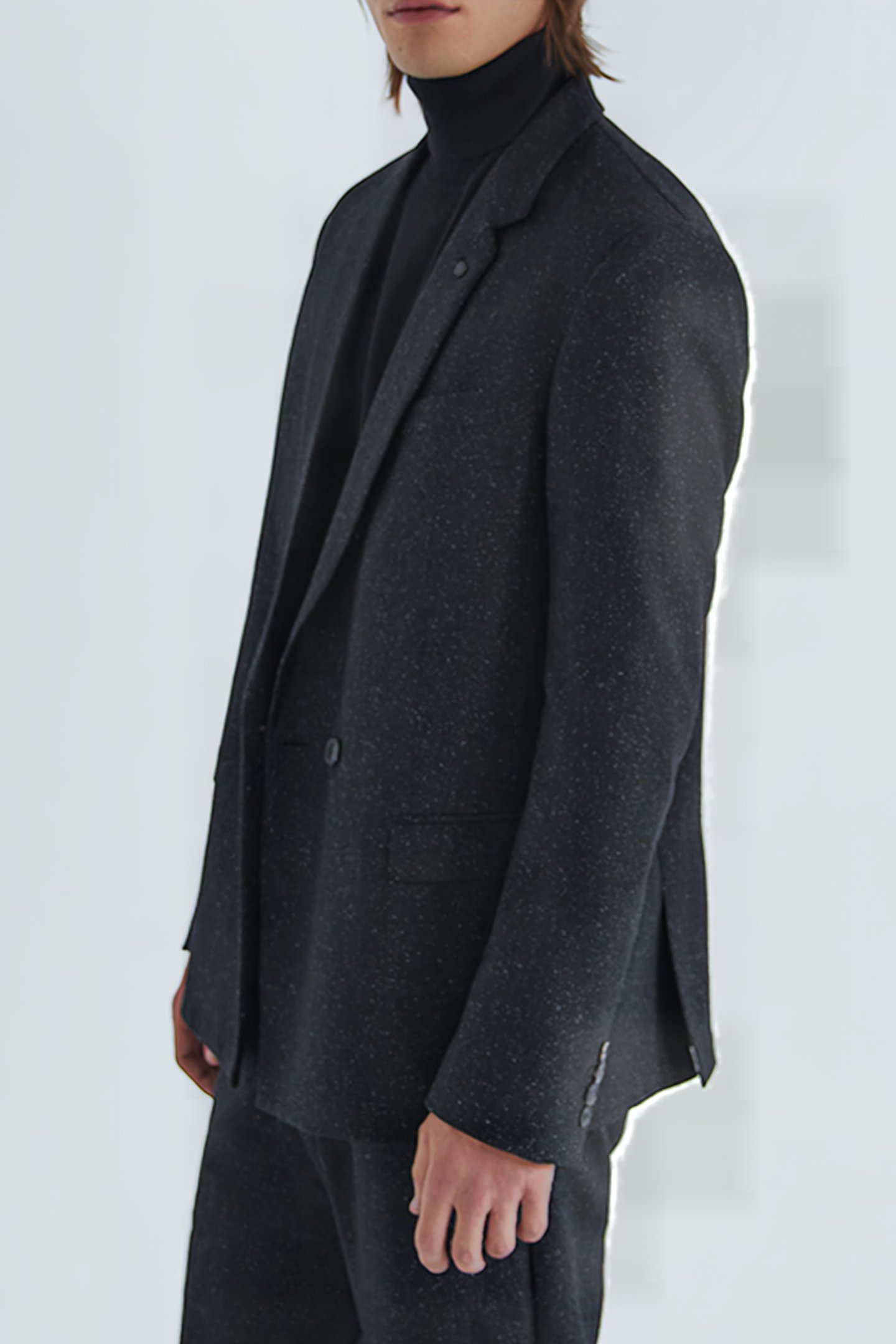 GREY PURE EDITION DOUBLE-BREASTED SUIT JACKET ANTHRACITE 5