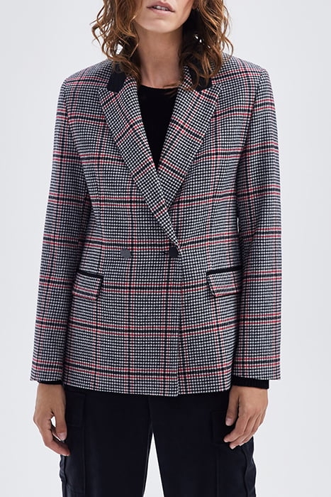 BLACK HOUNDSTOOTH SUIT JACKET BLACK 1