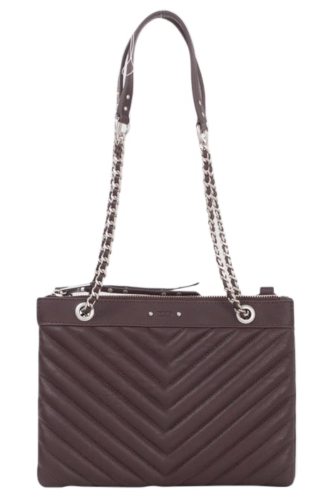 GARNET LEATHER 1440 REPORTER CLUTCH BAG BURGUNDY 1