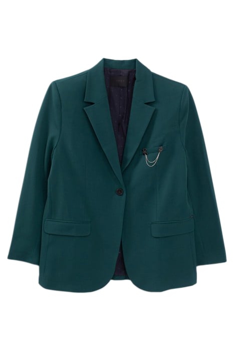 DUCK GREEN SUIT JACKET WITH PIN BADGE GREEN 4
