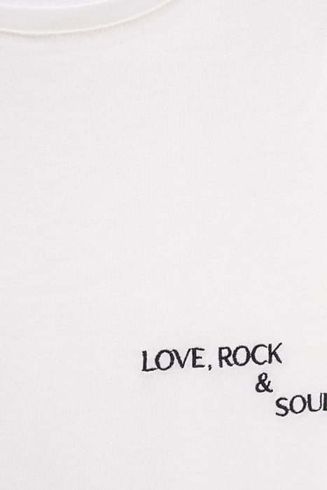 WHITE T-SHIRT WITH EMBROIDERED SLOGAN OFF-WHITE 5