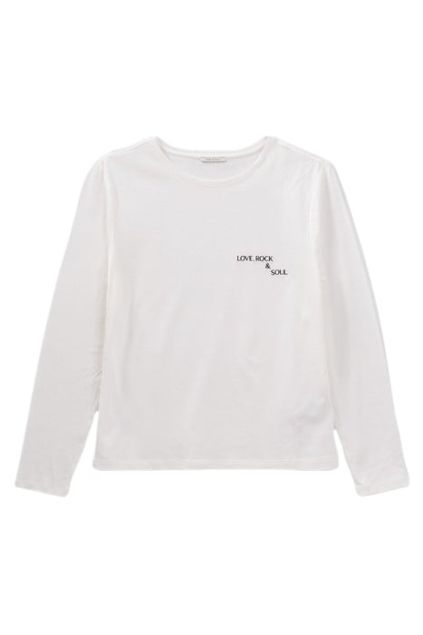 WHITE T-SHIRT WITH EMBROIDERED SLOGAN OFF-WHITE 3