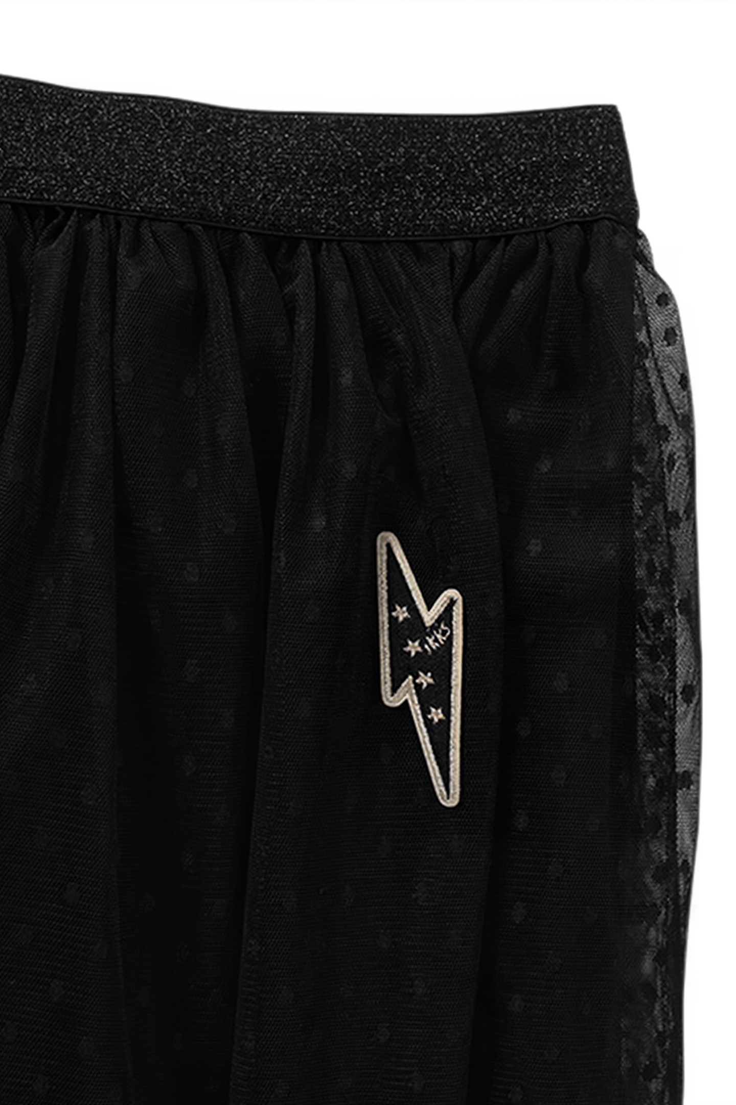 GIRLS’ BLACK DOTTED SWISS TULLE MIDI SKIRT BLACK 3
