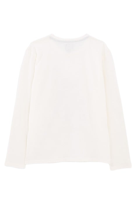 BOYS’ WHITE BASKETBALL PLAYER IMAGE T-SHIRT OFF-WHITE 2