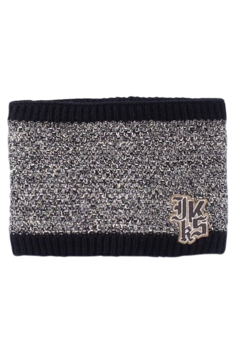 BABY BOYS’ BLACK MARL SNOOD WITH LOGO BADGE BLACK 1