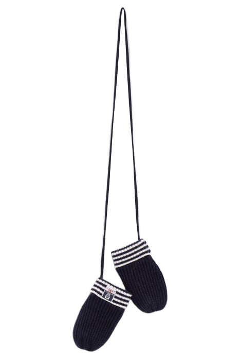 BABY BOYS’ NAVY RIBBED KNIT MITTENS NAVY 2