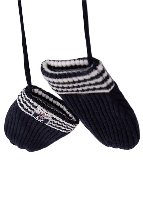 BABY BOYS’ NAVY RIBBED KNIT MITTENS NAVY 5