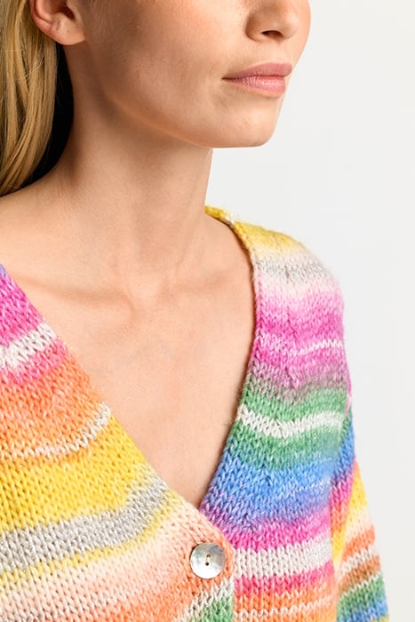 CARDIGAN SPACE DYE YARN CRUISE BLUE 4