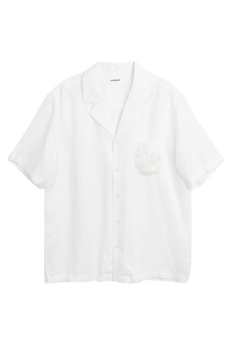 ORSON BEADED LOGO SHIRT WHITE 1