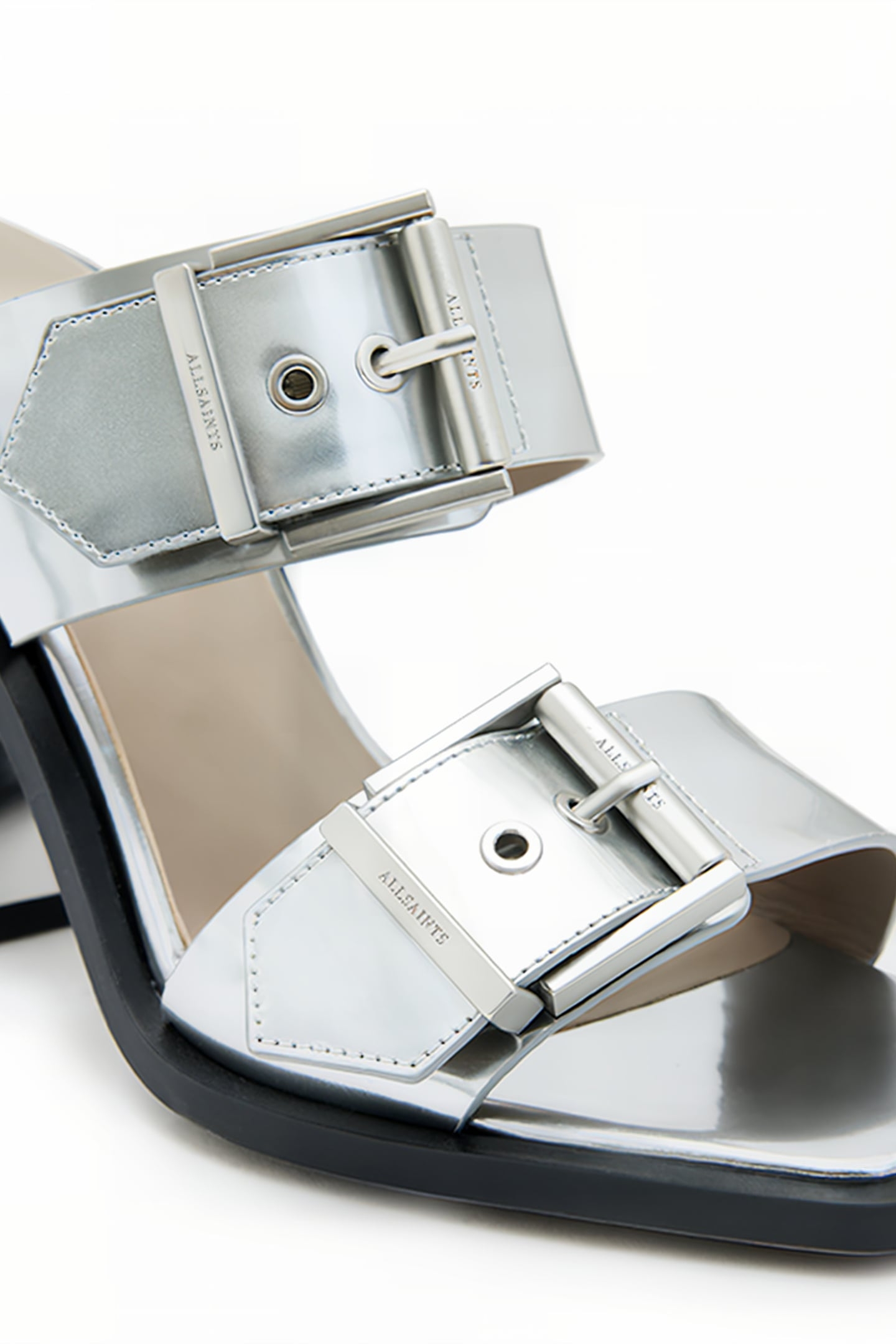 CAMILLE MULE METALLIC SILVER 7