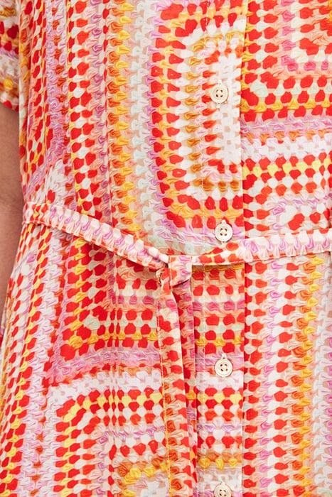 ATHEA LUISA DRESS BLOOD ORANGE 6