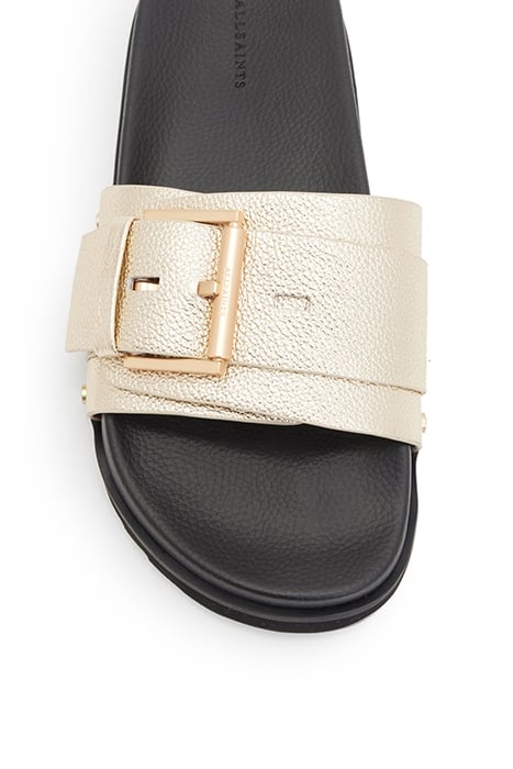 ELLIE STUD SLIDER METALLIC GOLD 4