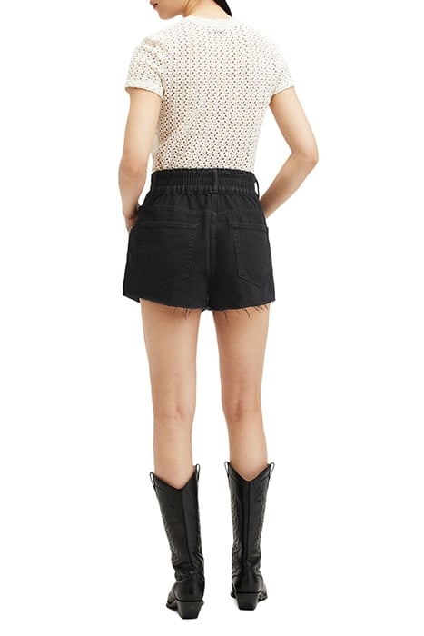 HAILEY DENIM SHORT WASHED BLACK 4