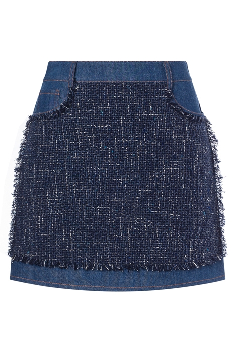 DENIM MINISKIRT AND CONTEMPORARY MAT MAT BLUE 3