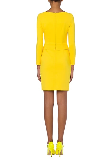 CADY DRESS WITH BOWS YELLOW 2