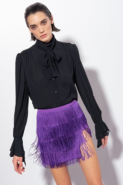 LAS PALMAS GONNA FRANGE + CREPE STRETCH VIOLA PURPLE 7