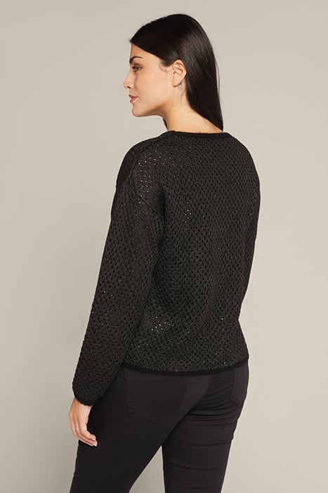 MOHAIR SWEATER WITH SEQUINS BLACK 2