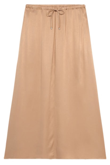 SATIN MIDI SKIRT NATURAL 3