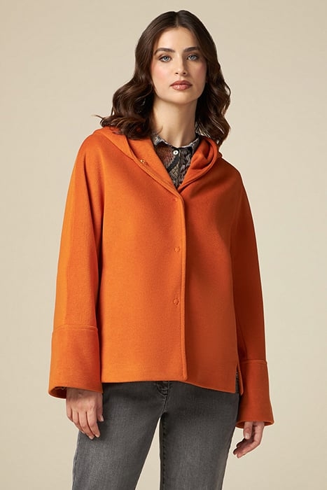 CAPE WITH HOOD ORANGE 1