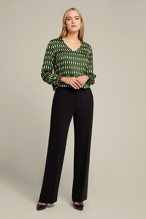 BLOUSE WITH GEOMETRIC PRINT WHITE 3